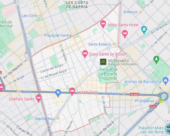 tasación piso Sants-Montjuic