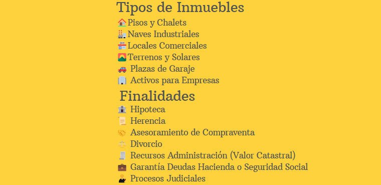 presupuesto tasaciones Castellón