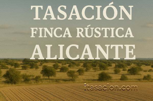 tasación finca rústica Alicante