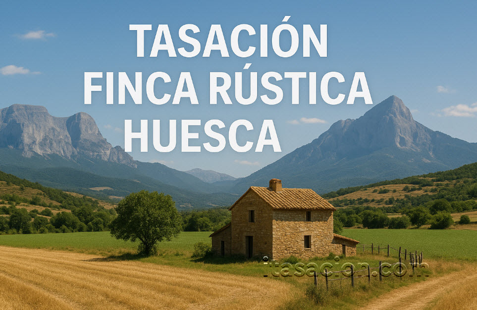 tasación finca rústica Huesca