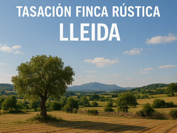 tasación finca rústica Lleida