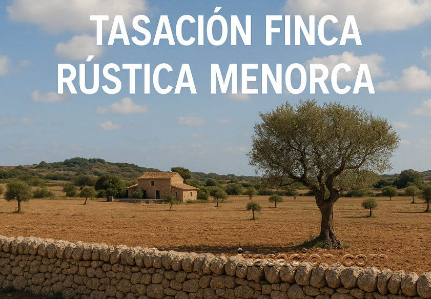 tasación finca rústica Menorca