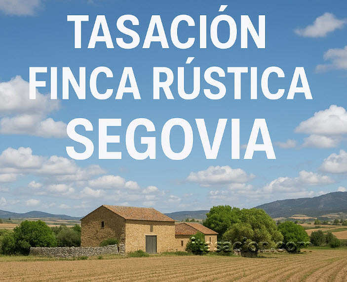tasación finca rústica Segovia