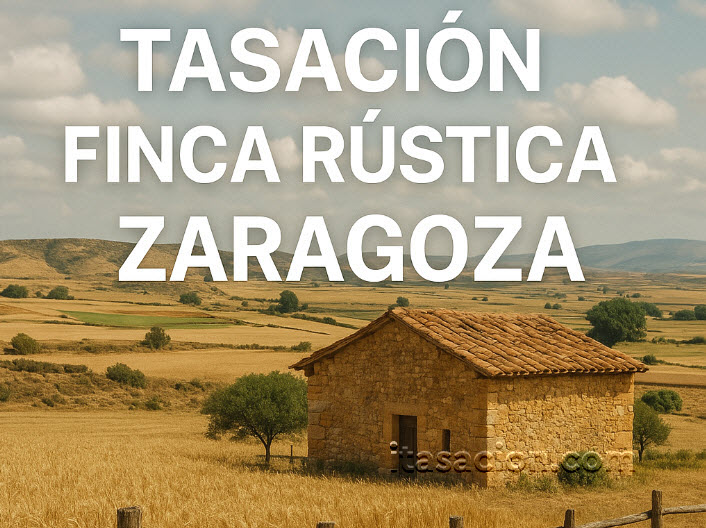 tasación finca rústica Zaragoza